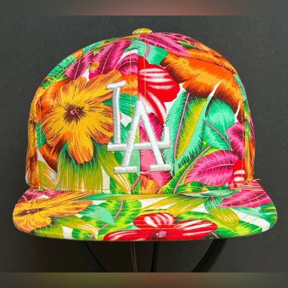 Los Angeles Dodgers Floral Hat SnapBack American Needle Cooperstown Collection - Picture 1 of 8